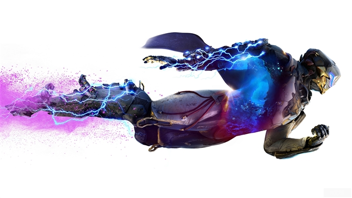 4K Sci-fi Warrior with Energy Effects