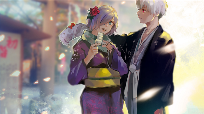 Haise Sasaki and Touka Kirishima 4K