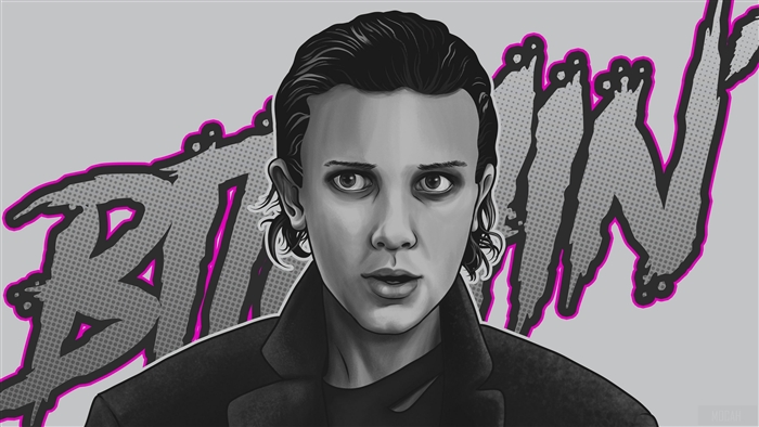 Eleven from Stranger Things Season 2 4K Artwork