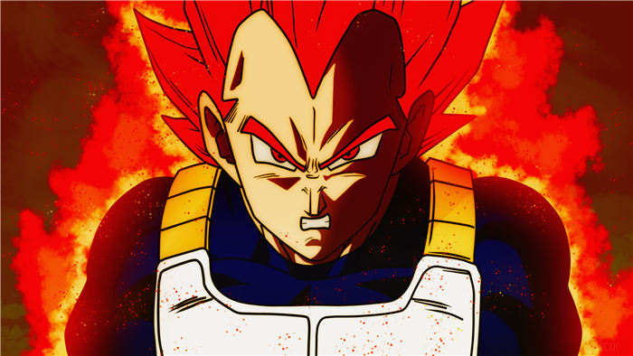 Vegeta Super Saiyan God Dragon Ball Super 4K