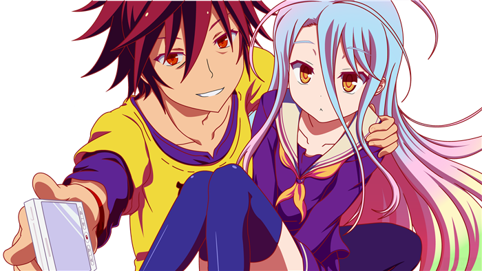 Sora and Shiro from No Game No Life 4K