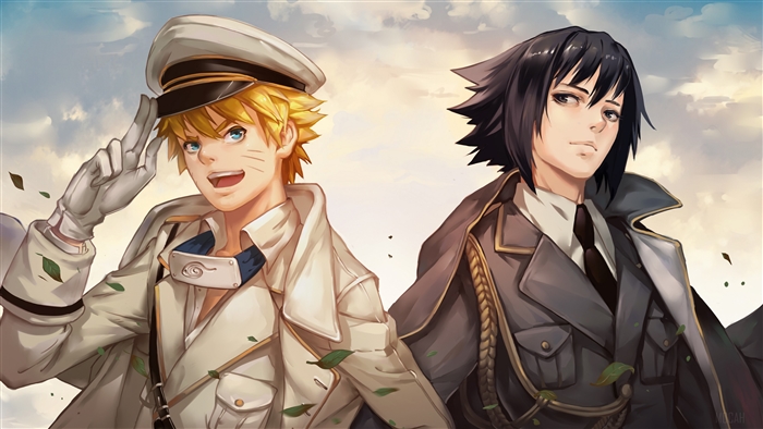 Naruto Uzumaki and Sasuke Uchiha Duo 4K