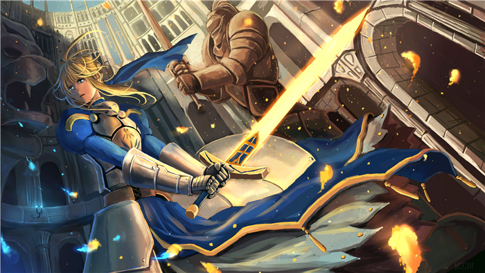 Saber from Fate/stay night 4K