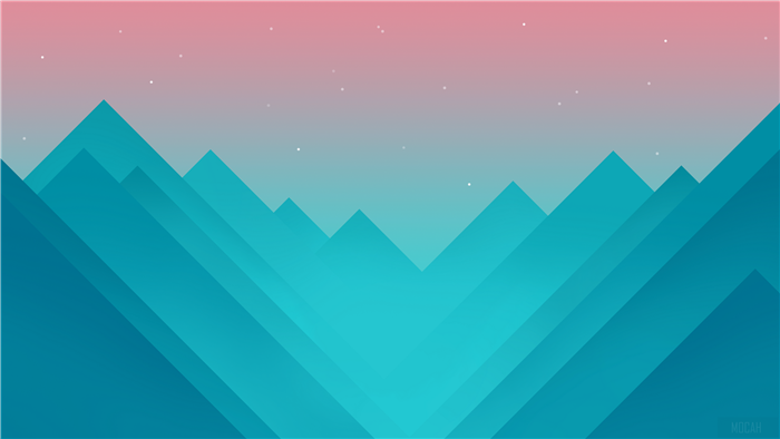 Minimalist Mountain Range with Stars 4K