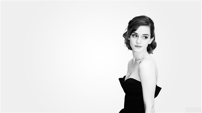 Emma Watson in black dress