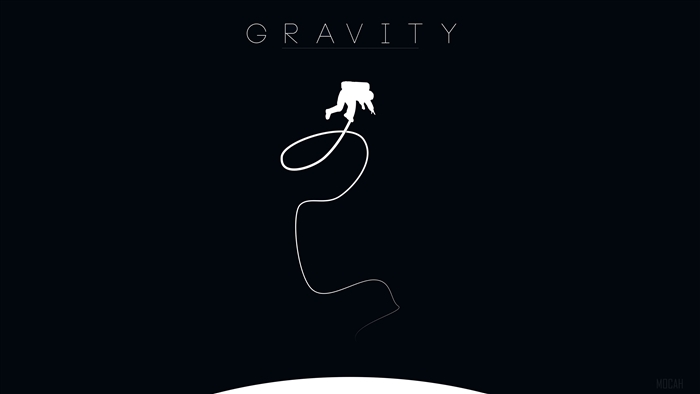 Gravity movie poster with astronaut