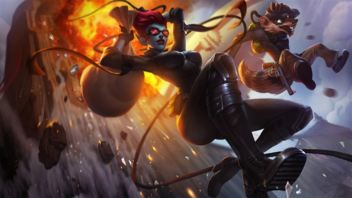Evelynn and Twitch from League of Legends 4K