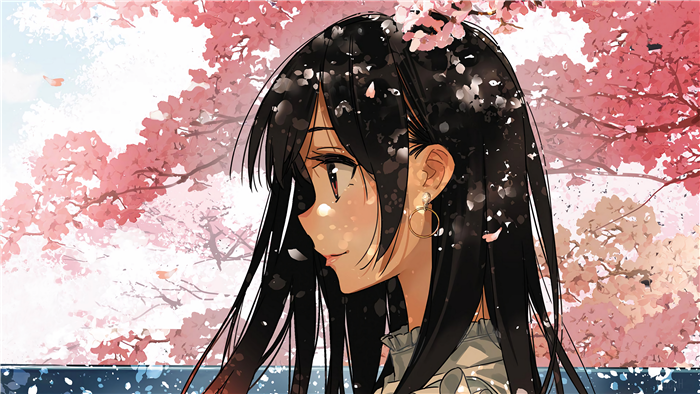 Chizuru Ichinose Spring Sakura Scene 4K
