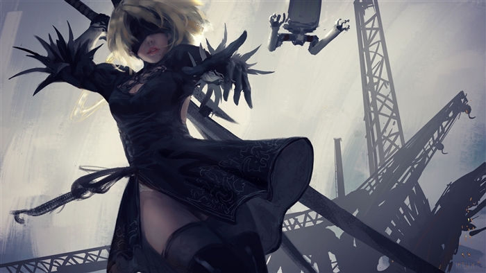 YoRHa No.2 Type B from NieR: Automata 4K