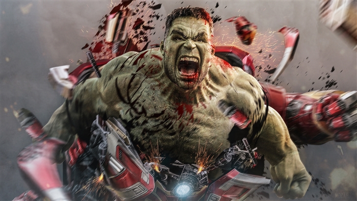 Hulk in Intense Battle 4K