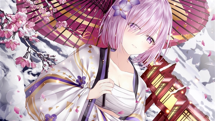 Mashu Kyrielight from Fate/Grand Order in Winter