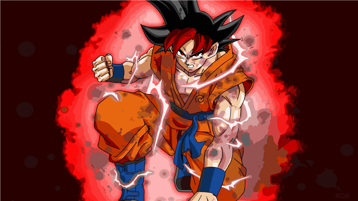 Goku Super Saiyan God Power 4K