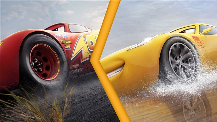 Lightning McQueen and Cruz Ramirez from Cars 3 4K
