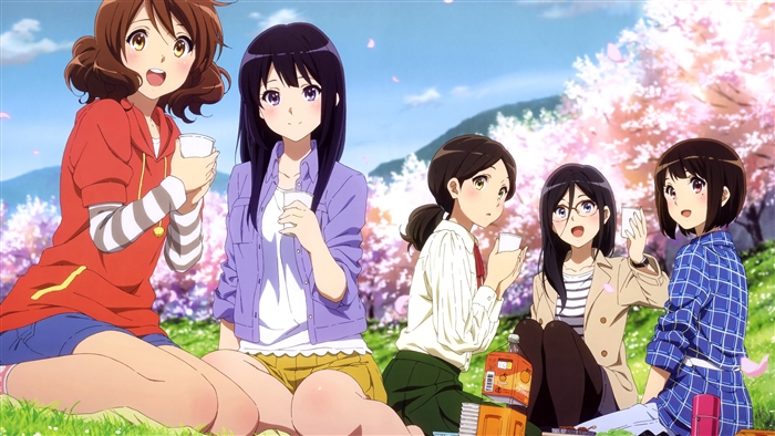 Kumiko Oumae and friends from Sound! Euphonium 4K