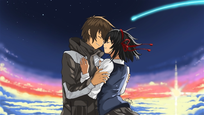Taki Tachibana and Mitsuha Miyamizu from Kimi No Na Wa. 4K