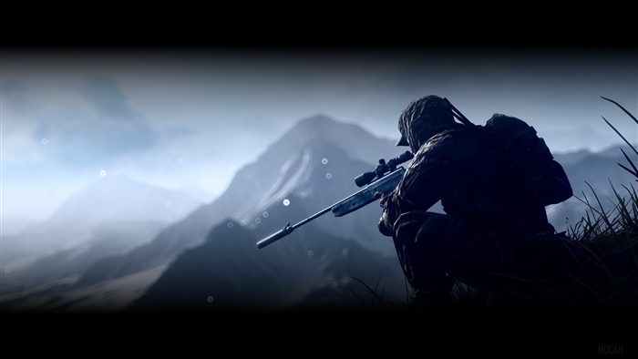 Sniper soldier in Battlefield 4 4K