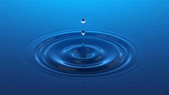 4K Close-Up of Water Droplet Ripple