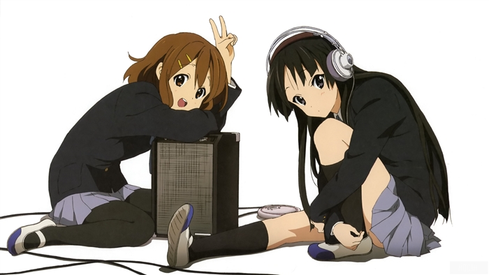 Yui Hirasawa and Mio Akiyama from K-On! 4K