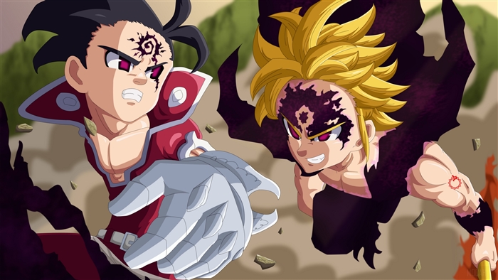 Meliodas and Zeldris from The Seven Deadly Sins 4K