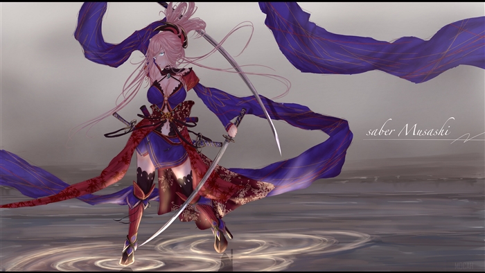 Saber Musashi from Fate/Grand Order 4K