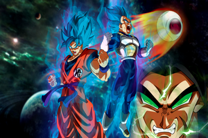 Dragon Ball Super Goku and Vegeta in Intense Battle 4K
