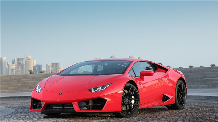 Red Lamborghini Huracan Sport Car 4K