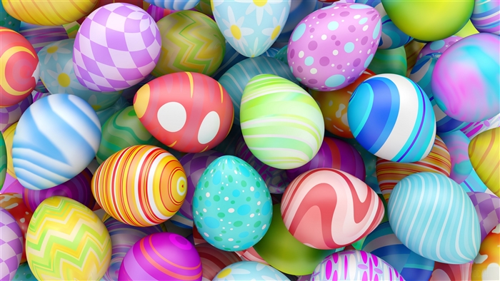 Colorful Easter Eggs 4K