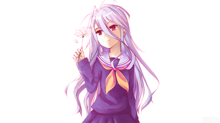 Shiro from No Game No Life 4K