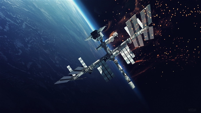 International Space Station orbiting Earth
