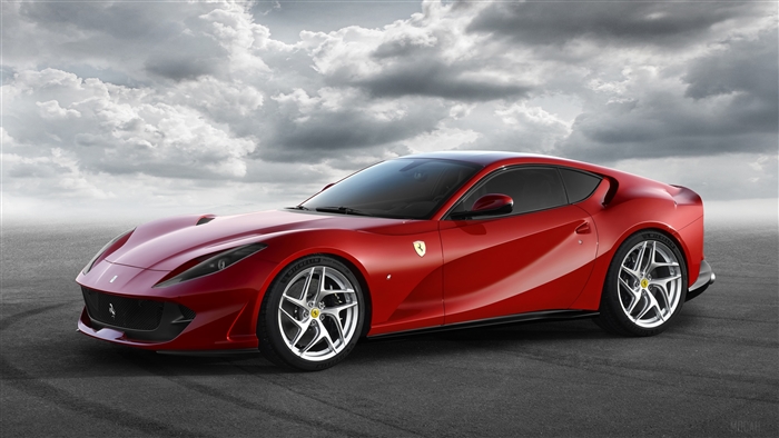 Red Ferrari 812 Superfast 4K
