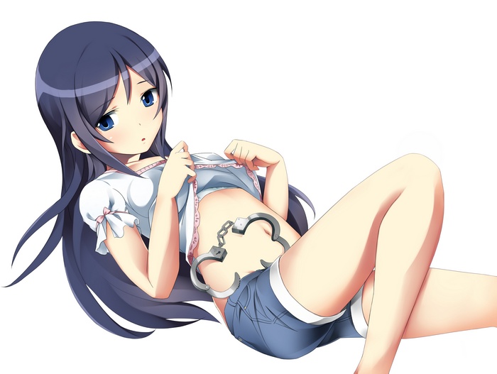 Anime girl with handcuffs