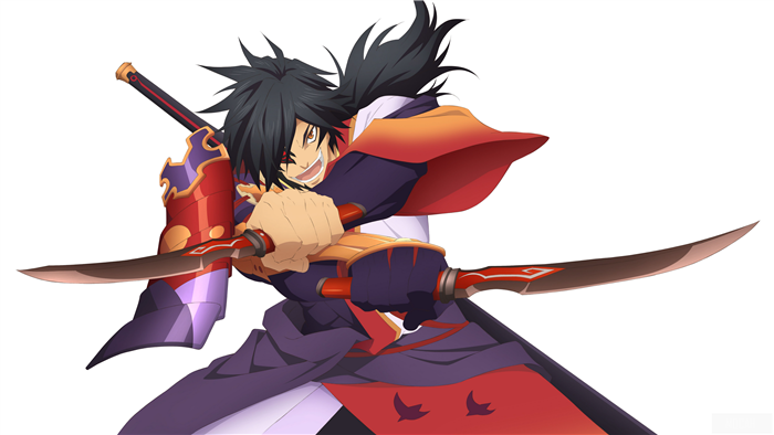 4K Anime character with swords