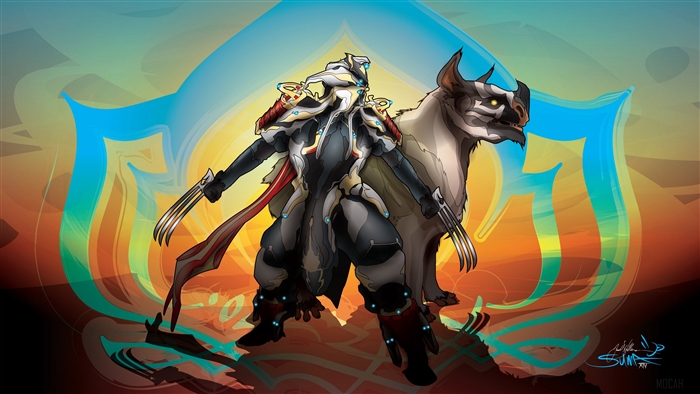 Hydroid from Warframe with Kubrow and Wolverine claws