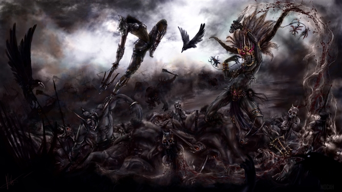 Demon Hunter and Witch Doctor from Diablo III 4K