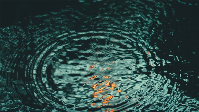Water surface with ripples and reflections 4K