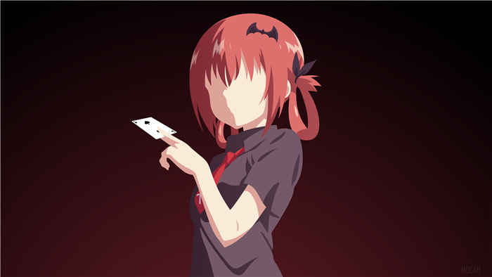 Satanichia Kurumizawa McDowell holding playing cards 4K