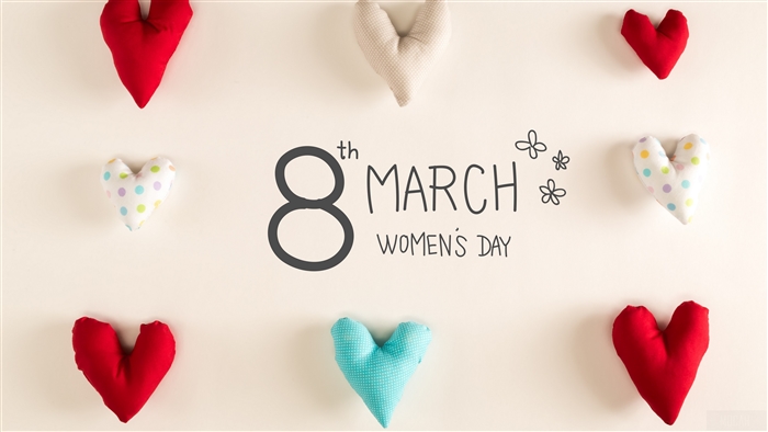 8th March Women's Day hearts