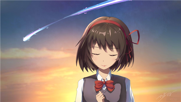 Mitsuha Miyamizu from Kimi No Na Wa. 4K