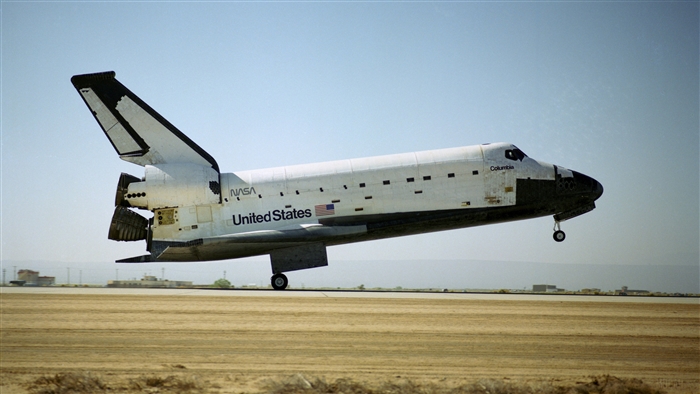 Space Shuttle Columbia Landing 4K