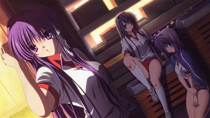 Kyou Fujibayashi, Ryou Fujibayashi, and Tomoyo Sakagami 4K