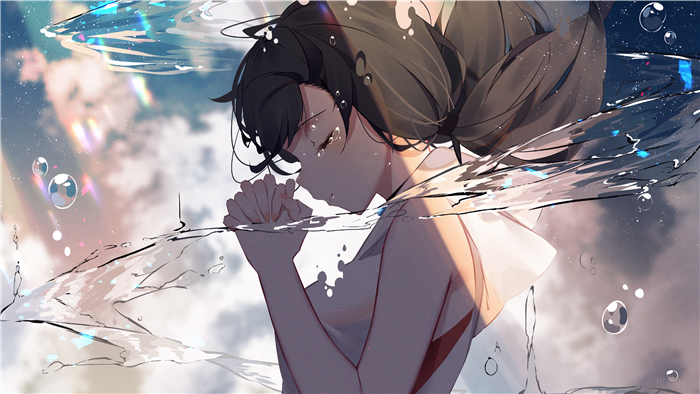 Hina Amano Underwater Scene from Weathering with You 4K