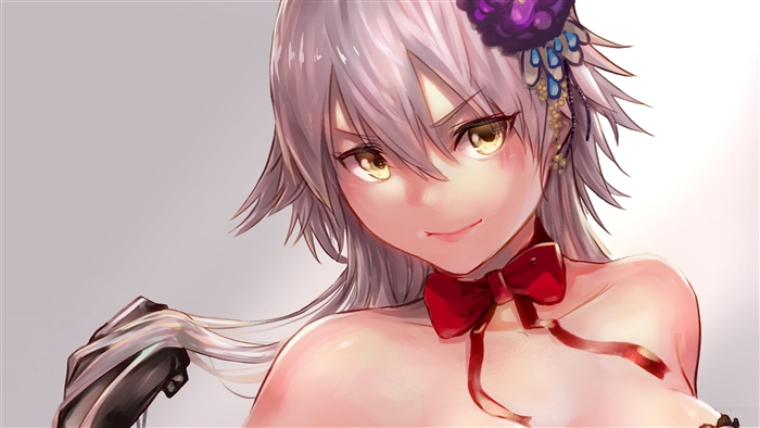 Jeanne d'Arc Alter from Fate/Grand Order with Yellow Eyes 4K