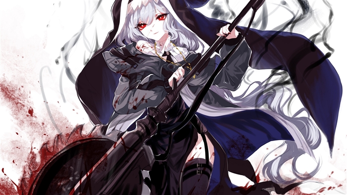 Specter with Red Eyes and Scythe