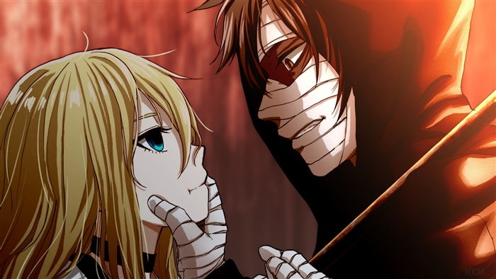 Rachel Gardner and Zack from Satsuriku no Tenshi 4K