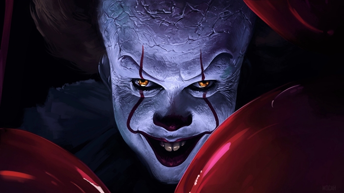 Pennywise the Clown Creepy 4K Portrait