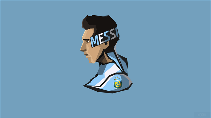 Lionel Messi in Argentina kit