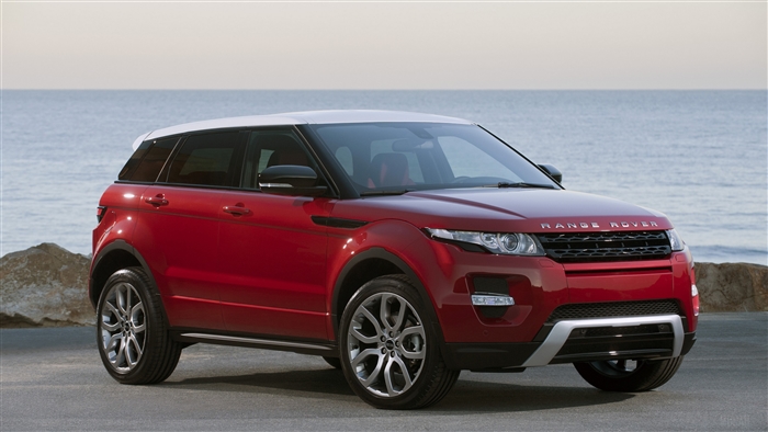 Red Range Rover Evoque SUV 4K