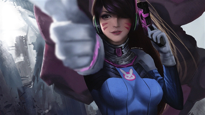 D.Va from Overwatch 4K