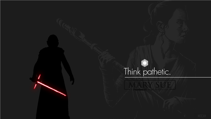 Kylo Ren and Rey from Star Wars