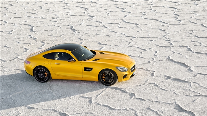 Yellow Mercedes-Benz AMG GT Sport Car 4K